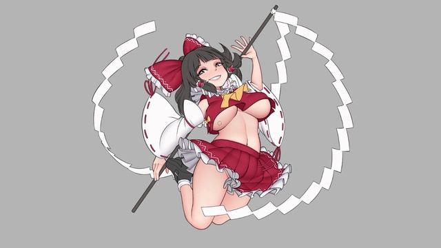 Reimu The Shrine Maiden Illustration смотреть онлайн