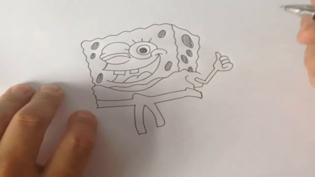 Уроки рисования Как нарисовать Спанч Боба ГУБКУ БОБА! SPONGEBOB ! How to draw a spongebob смотреть онлайн