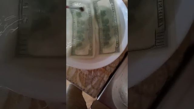 Как отмыть доллары , и другие купюры от загрязнений , плесени , чернил!