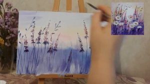 Время рисовать.Акрил. Полевые цветы