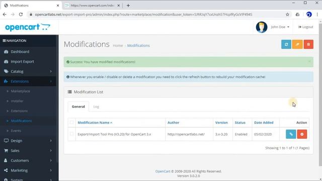 Opencart Export/Import Pro Easy - Lesson 1 : Installing extension смотреть онлайн