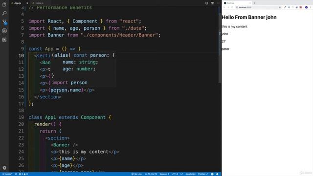 29 - React Basics Tutorial Continued - Functional VS Class Based Components смотреть онлайн