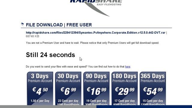 Как скачать с Rapidshare.com без премиум аккаунта смотреть онлайн