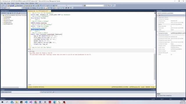 2. How to create/drop Database, Schema, and Table | SQL Playlist | Azure Info | Learning Point смотреть онлайн