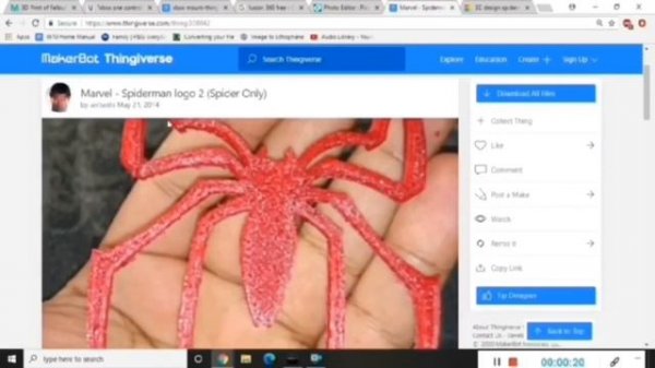 3d Printed Spider-Man Mask // Marvel Comics