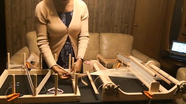 Hybrid Warping An (Ashford) Rigid Heddle Loom (Part 2 Of 3) [axYmezGNcRc].mp4