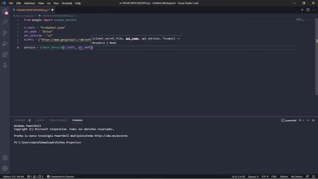 Crear carpetas en Drive con Python - (API Drive) - Creación Asistente virtual #6 смотреть онлайн