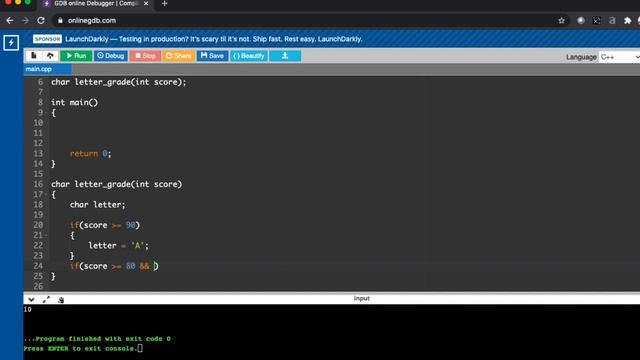 C++ Predefined, User-Defined, and Void Functions смотреть онлайн