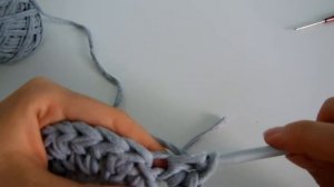 Мастер-класс: вязание корзинки-стаканчика из трикотажной пряжи. Часть 1.