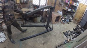 Гусь (кран гидравлический) своими руками, из профильной трубы и гидроцилиндра.