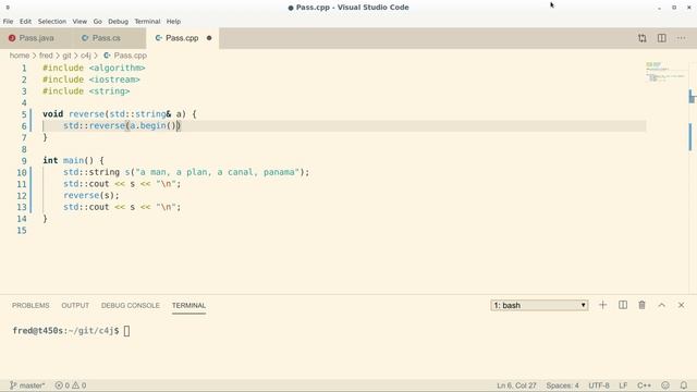 Pass by value vs. Pass by reference | C++ for Java programmers смотреть онлайн