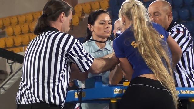 World Armwrestling Championship 2011 - Gladkaya Vs Beckman Final (Left Hand)