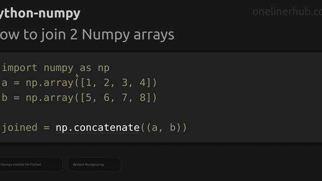 How to join 2 Numpy arrays смотреть онлайн