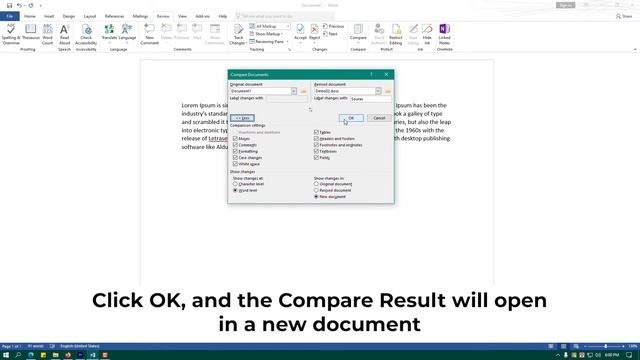 Compare Two Microsoft Word Documents | Highlight Differences by Comparing Two Files смотреть онлайн