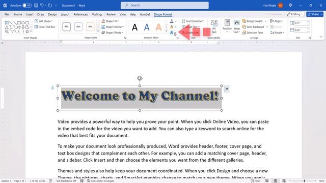 How to Create WordArt in Microsoft Word (PC & Mac) смотреть онлайн