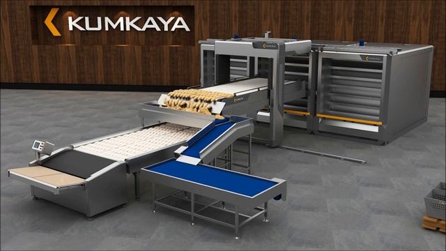 Автоматическая хлебопекарная система КУМКАЯ на основе подовых печей, 6 ярусов, 3 печи смотреть онлайн
