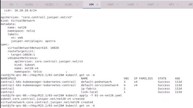 Apstra & CN2 Integration Demo 4 – Virtual networks in CN2 & Kubernetes Automatically Created смотреть онлайн