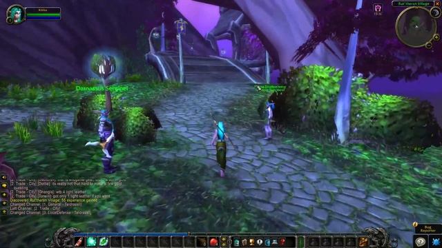 How to leave Teldrassil and go to Auberdine - WoW Classic смотреть онлайн