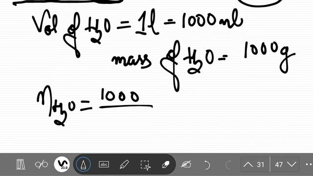 density of water is 1g/ml, the concentration of water in mol/litre #neetchemistry #neetaspirant смотреть онлайн