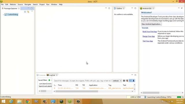 Android Custom Dialog - Example смотреть онлайн