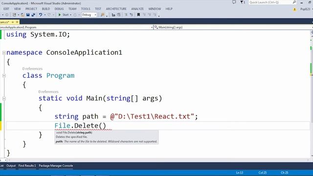 Delete File from Folder in C# | Delete file from folder using C# смотреть онлайн