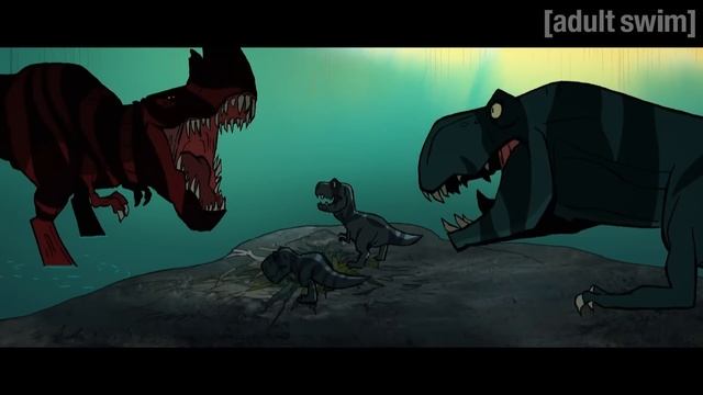 Spear Fights the Tyrannosaurus Pack | Primal | New Animation from Genndy Tartakovsky | All 4 смотреть онлайн