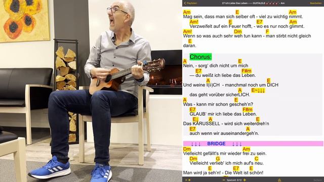 Ich liebe das Leben - Vicky Leandros ~ SongBook ChordPro Guitalele Cover + Chords Michael Studt 🎤🎸 смотреть онлайн