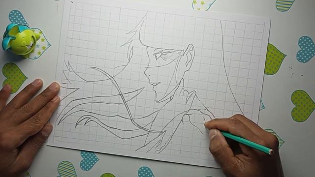 Drawing Kamishiro Rize From Tokyo Ghoul_black and white_ смотреть онлайн
