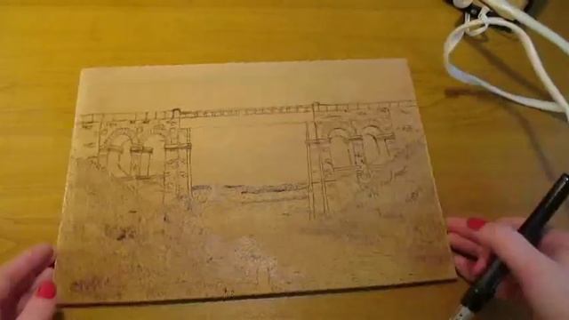 Пирография - выжигаем по дереву достопримечательность Кировограда. Pyrography