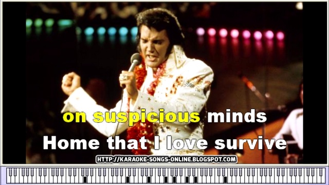 ELVIS PRESLEY SUSPICIOUS MINDS ( Free Karaoke Version no vocal) смотреть онлайн