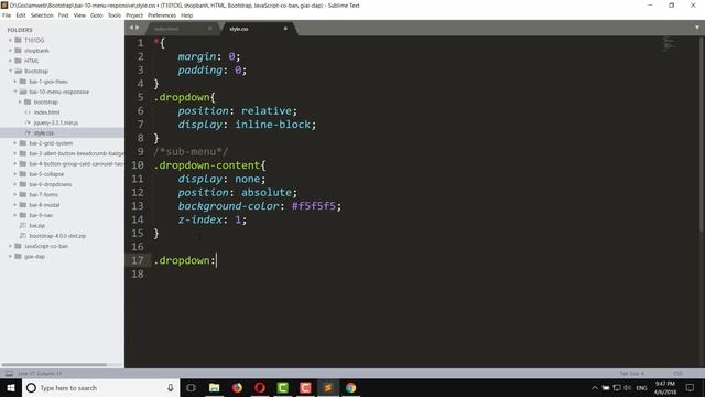 Bài 10: Navbar - Tạo menu đa cấp với hiệu ứng hover và responsive смотреть онлайн