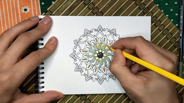 Как рисовать Мандалу. День 28. Рисую каждый день | Zentangle. Easy Drawing