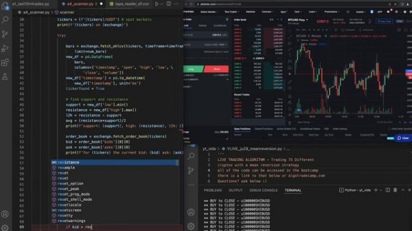 Automated Crypto Scanner (breakOUT and Down crypto screener in python)