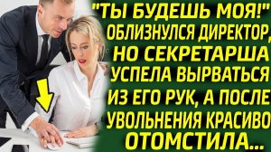 Директор пристал к секретарше, но она вырвалась из рук. А после увольнения красиво ему отомстила..