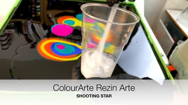 Making cells in Resin Art Painting on Canvas. смотреть онлайн