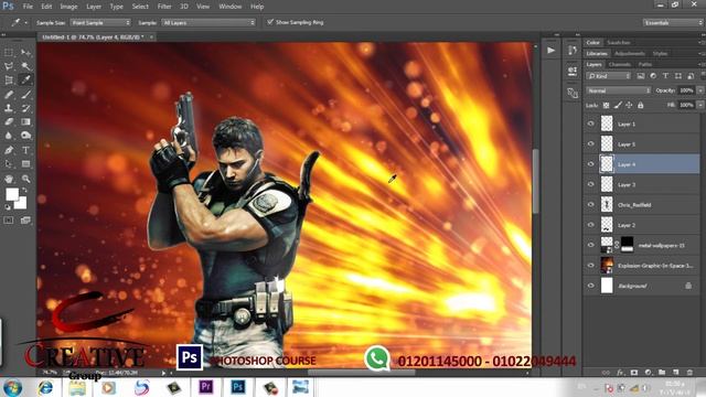 Photoshop Eng / Menna Drwesh realistic vs flat design lecture 25 смотреть онлайн