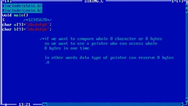 compare whole string at one time in C. смотреть онлайн