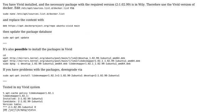 Ubuntu: docker engine installation error смотреть онлайн