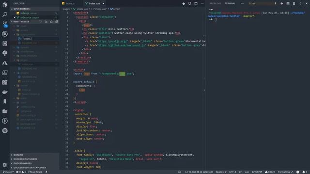 Introduction to Socket.io with Vue.Js - Mini Twitter смотреть онлайн