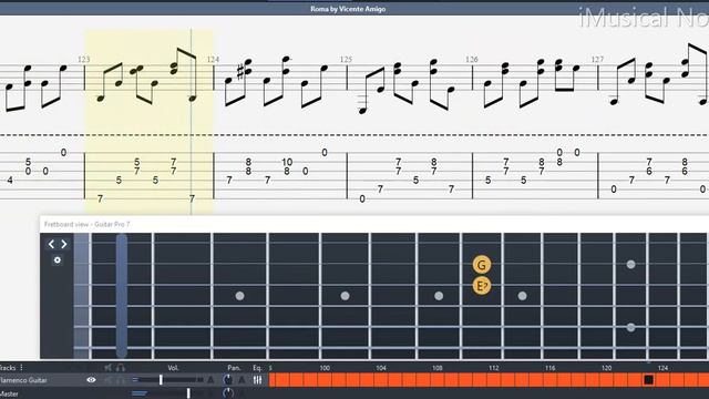 Guitar TAB (Vicente Amigo) Roma | Tutorial / Sheet / Lesson #iMn смотреть онлайн