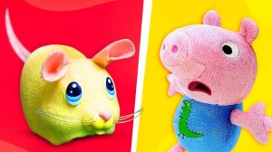 Свинка Пеппа и мышка — стоит ли бояться? Видео для детей про игрушки Свинка Пеппа на русском языке