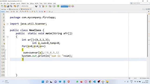 Java#22 | java for beginners | to find the sum of array element | In Hindi смотреть онлайн