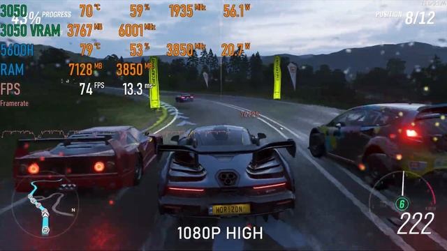 Forza Horizon 4 | 5600H | RTX 3050 M 75W | 8GB | Benchmarks Multiple Settings смотреть онлайн