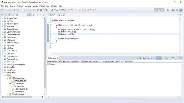 Java for beginners - Chapter 10 : String builder(append, insert, replace, delete & reverse) Part 6 смотреть онлайн
