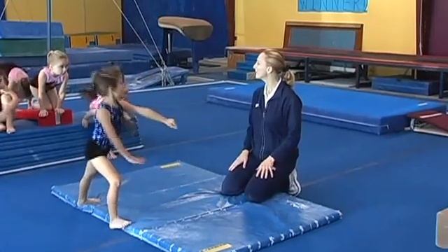 Teaching Children how to do a Handstand Bridge - Gymnastics Skills and Drills - Coach Amy Eggleston смотреть онлайн