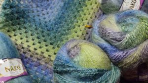 СВЯЗАЛА И ВЛЮБИЛАСЬ В ЭТОТ УЗОР КРЮЧКОМ! шаль крючком для начинающих