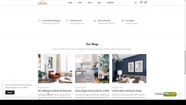 Lanzo - Gutenberg WooCommerce WordPress Theme gutenberg store Kashima смотреть онлайн