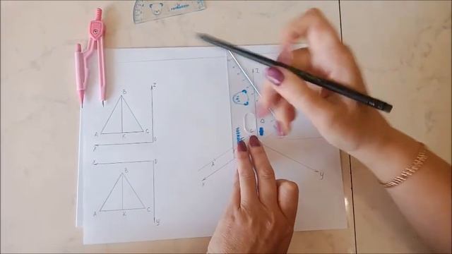 Построение изометрической проекциии треугольника смотреть онлайн