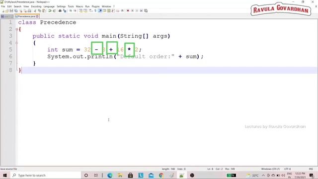 [Java Operators]: Java Operator (Highest) Precedence and Associativity in Telugu смотреть онлайн