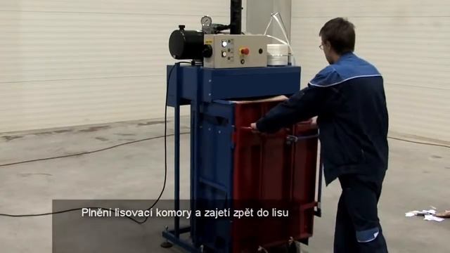 Пресс вертикальный L3 . Пресс для макулатуры и вторсырья. www.netmus.ru смотреть онлайн